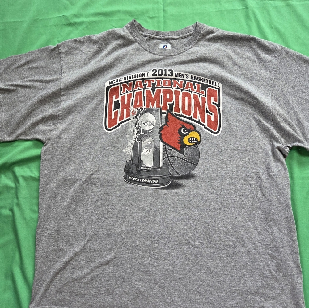 Russell Athletic University of Louisville Gray T-Shirt